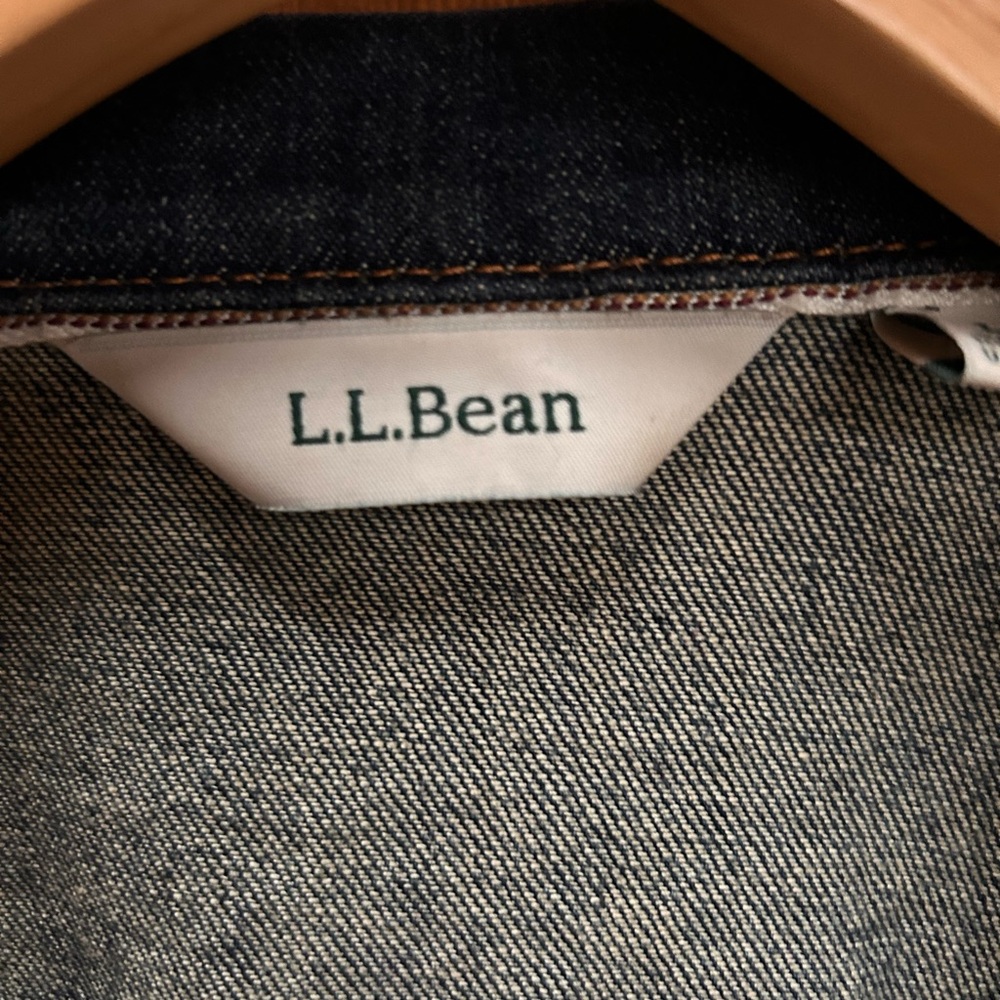 L.L. Bean Women’s Dark Blue Denim Jacket - Picture 5 of 11